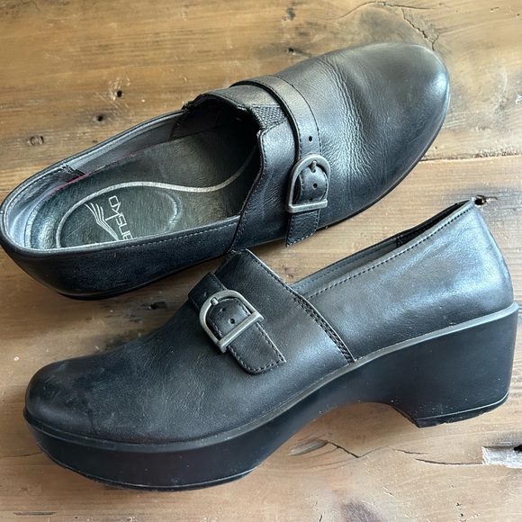 Dansko Leather Buckle Clogs - Picture 5 of 6